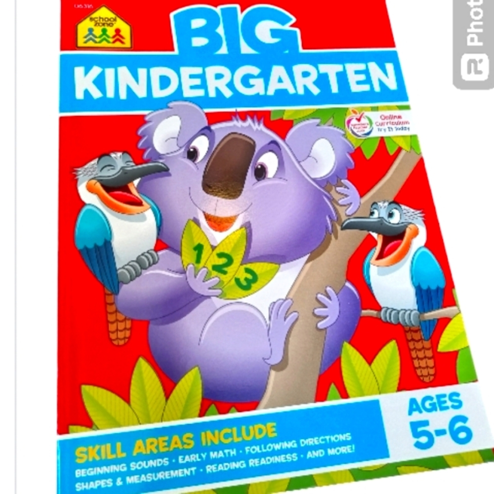 5/$25 Big Kindergarten Workbook Summer Reading Math Homeschool Curriculum